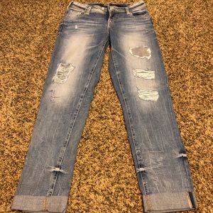 Silver Boyfriend Jeans